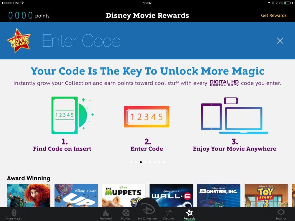Disney movies anywhere riscatto film