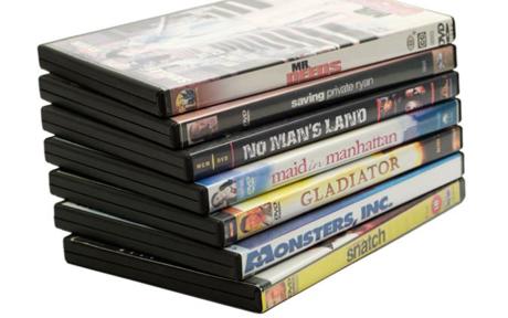 Stack of DVD Movies