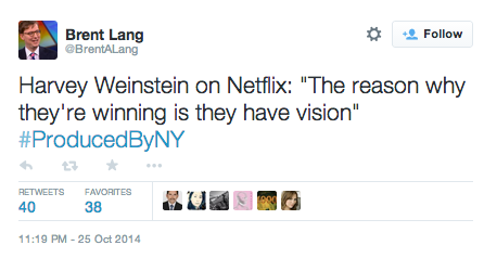 Netflix vision Weinstein