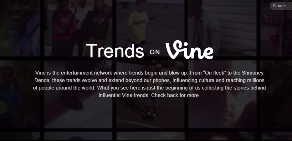 Trends on Vine